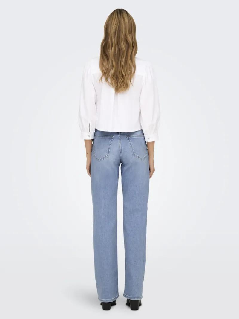 Only Jeans*ONLMADDIE EX HW WIDE DNM TAI ENT Light Blue Denim