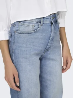 Only Jeans*ONLMADDIE EX HW WIDE DNM TAI ENT Light Blue Denim