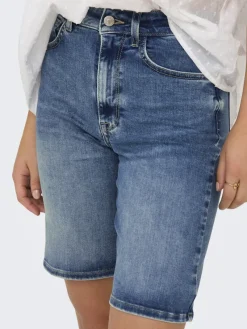 Only Shorts*ONLMADISON BLUSH HW SHORTS DNM CRO Medium Blue Denim