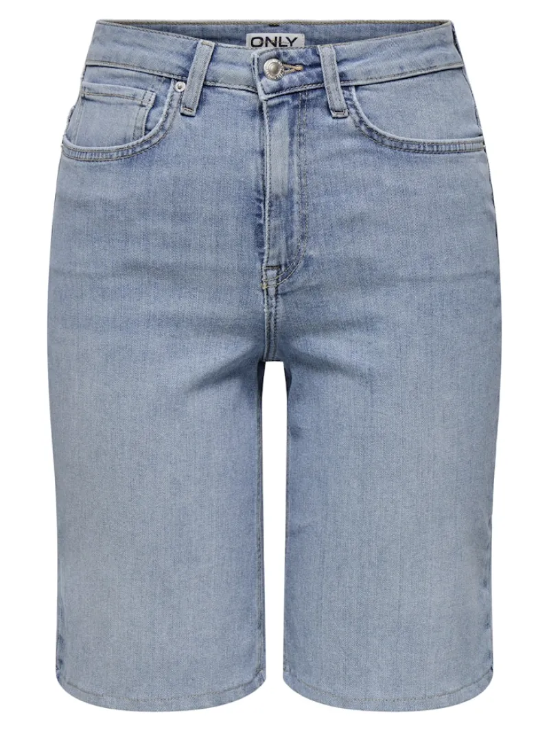 Only Shorts*ONLMADISON BLUSH HW SHORTS DNM CRO Light Blue Denim