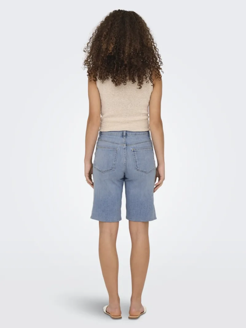 Only Shorts*ONLMADISON BLUSH HW SHORTS DNM CRO Light Blue Denim