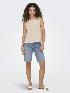 Only Shorts*ONLMADISON BLUSH HW SHORTS DNM CRO Light Blue Denim