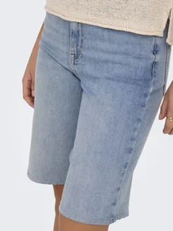 Only Shorts*ONLMADISON BLUSH HW SHORTS DNM CRO Light Blue Denim