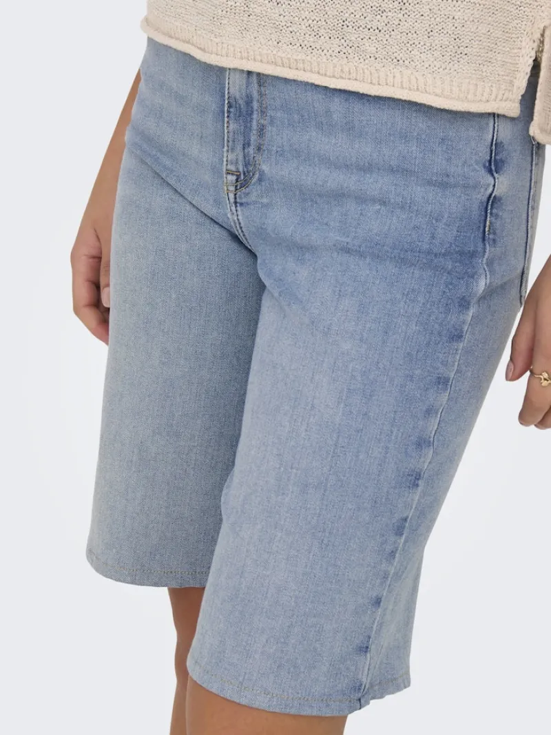 Only Shorts*ONLMADISON BLUSH HW SHORTS DNM CRO Light Blue Denim
