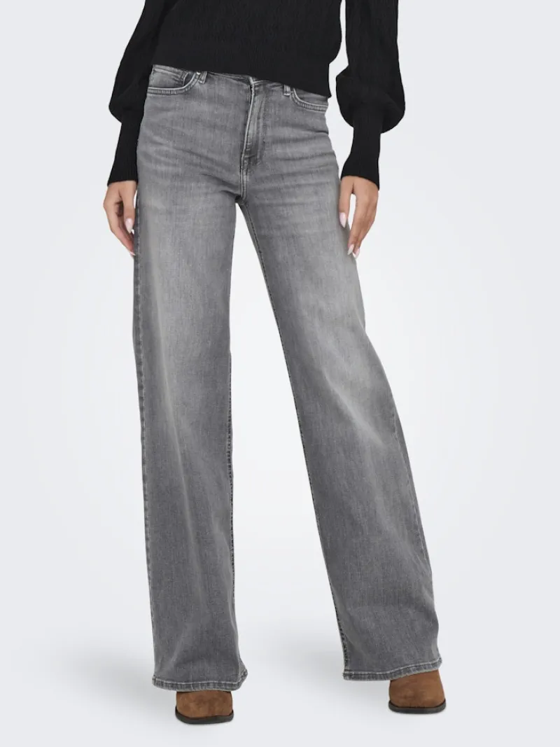 Only Jeans*ONLMADISON BLUSH HW WID DNM REA0938 NOOS Light Grey Denim