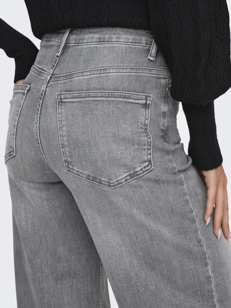 Only Jeans*ONLMADISON BLUSH HW WID DNM REA0938 NOOS Light Grey Denim