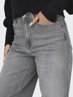 Only Jeans*ONLMADISON BLUSH HW WID DNM REA0938 NOOS Light Grey Denim