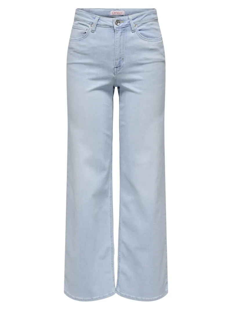 Only Jeans*ONLMADISON BLUSH HW WIDE DNM CRO495 NOOS light blue bleached denim