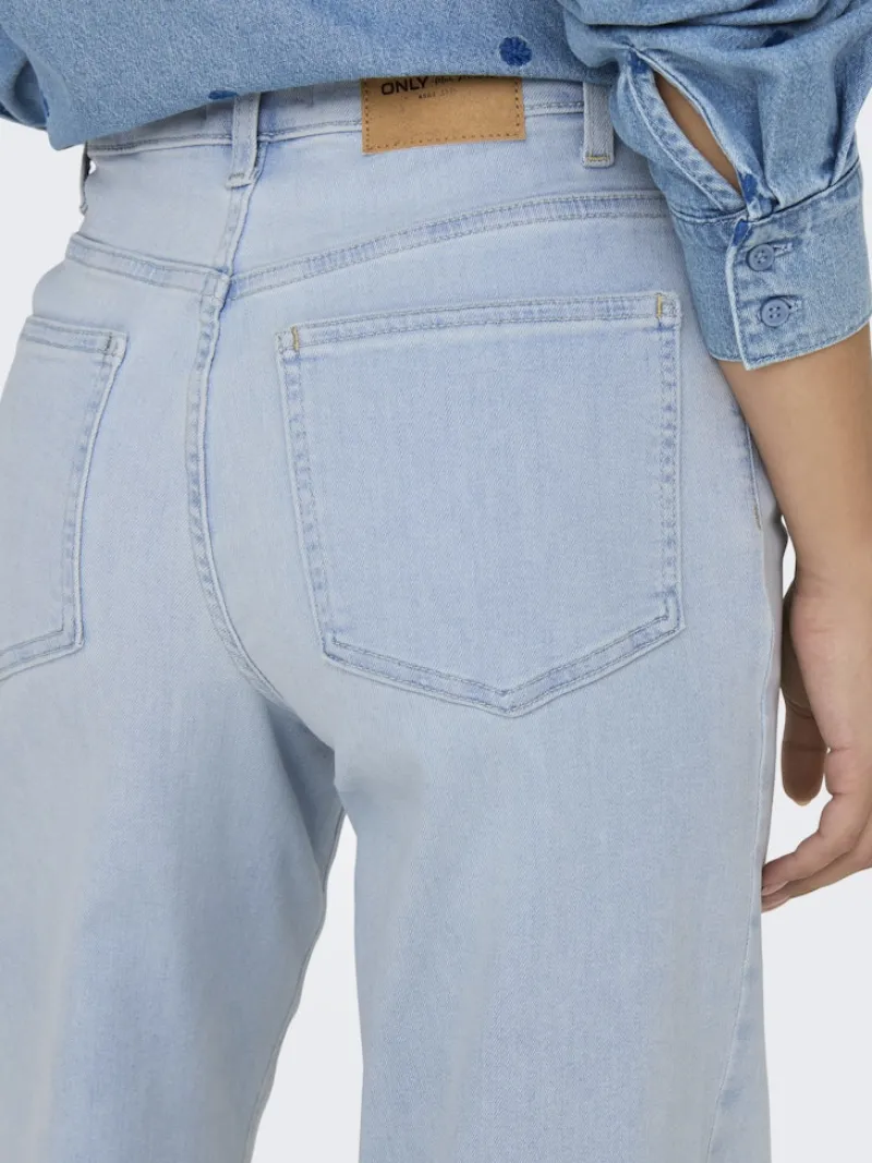 Only Jeans*ONLMADISON BLUSH HW WIDE DNM CRO495 NOOS light blue bleached denim