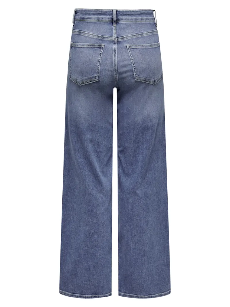 Only Jeans*ONLMADISON BLUSH HW WIDE DNM DOT372 NOOS Medium Blue Denim