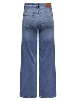 Only Jeans*ONLMADISON BLUSH HW WIDE DNM DOT372 NOOS Medium Blue Denim