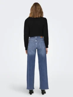 Only Jeans*ONLMADISON BLUSH HW WIDE DNM DOT372 NOOS Medium Blue Denim