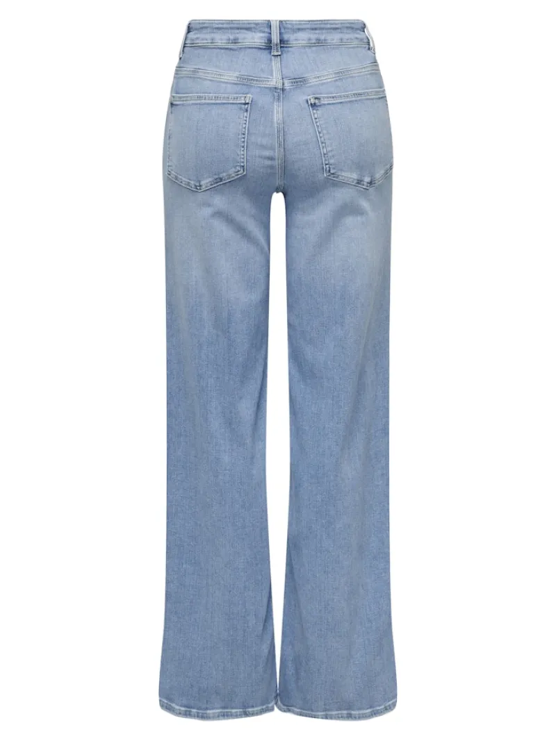 Only Jeans*ONLMADISON BLUSH HW WIDE DNM CRO371 NOOS Light Blue Denim