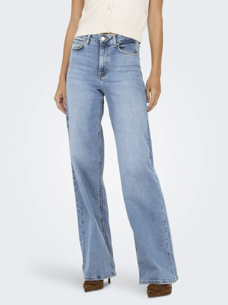 Only Jeans*ONLMADISON BLUSH HW WIDE DNM CRO371 NOOS Light Blue Denim