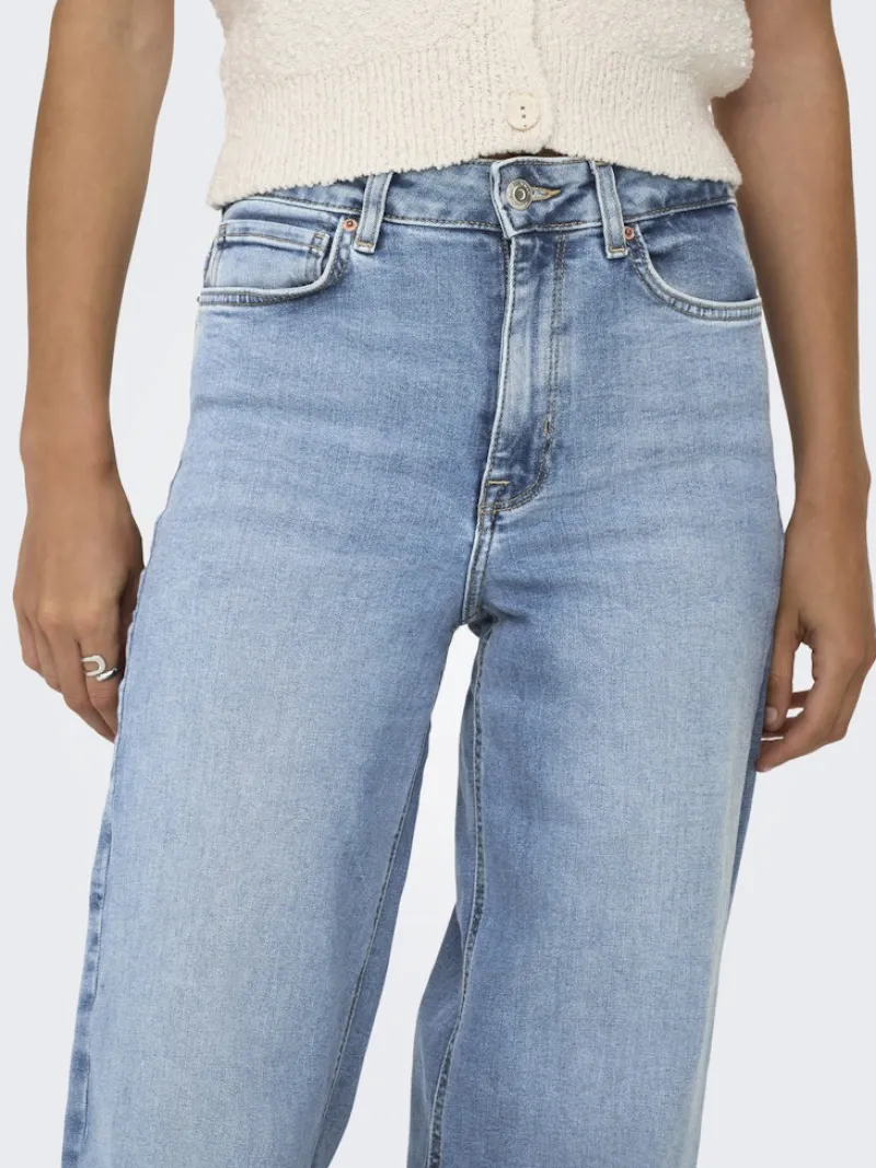 Only Jeans*ONLMADISON BLUSH HW WIDE DNM CRO371 NOOS Light Blue Denim