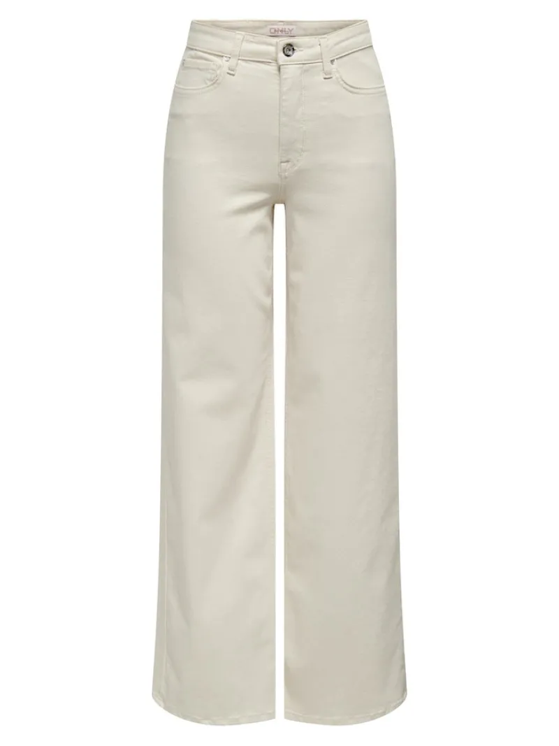 Only Jeans*ONLMADISON BLUSH HW WIDE DNM CRO NOOS ecru