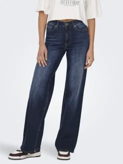 Only Jeans*ONLMADISON BLUSH HW WIDE DNM REA081 NOOS Dark Blue Denim
