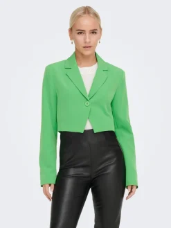 Only Jacken*ONLMAIA L/S CROPPED BLAZER CC TLR vibrant green