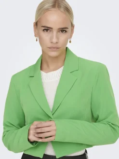 Only Jacken*ONLMAIA L/S CROPPED BLAZER CC TLR vibrant green
