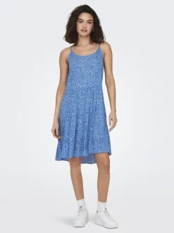 Only Kleider*ONLMAJ LIFE S/L AOP SHORT DRESS WVN NOOS Marina