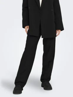 Only Hosen*ONLMATHILDE HW WIDE PANT TLR NOOS Black