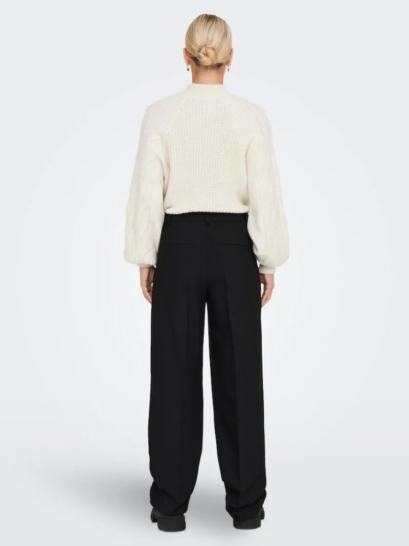 Only Hosen*ONLMATHILDE HW WIDE PANT TLR NOOS Black