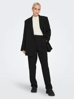 Only Hosen*ONLMATHILDE HW WIDE PANT TLR NOOS Black