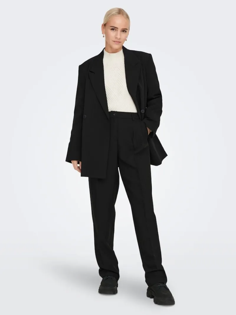 Only Hosen*ONLMATHILDE HW WIDE PANT TLR NOOS Black