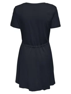 Only Kleider*ONLMAY S/S V-NECK SHORT DRESS JRS NOOS dunkelblau1