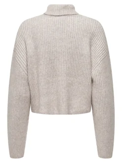 Only Pullover & Sweatshirts*ONLMELANIE L/S ROLLNECK PULLOVER KNTNOOS oatmeal