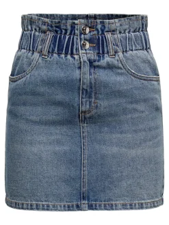 Only Röcke*ONLMILLIE HW MINI PAPER DNM SKIRT NOOS Medium Blue Denim