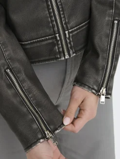 Only Jacken*ONLMINDY FAUX LEATHER JACKET OTW Black