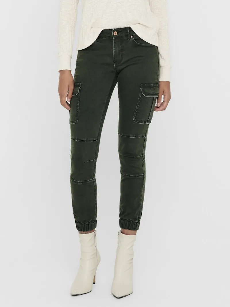 Only Hosen*ONLMISSOURI REG ANK CARGO PNT NOOS dunkelgrün2