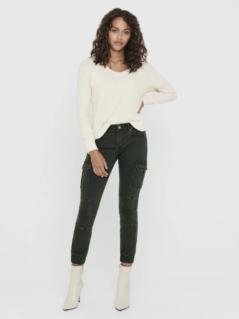 Only Hosen*ONLMISSOURI REG ANK CARGO PNT NOOS dunkelgrün2