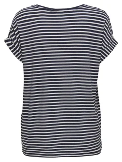 Only Shirts*ONLMOSTER STRIPE S/S O-NECK TOP JRS NOOS Night Sky