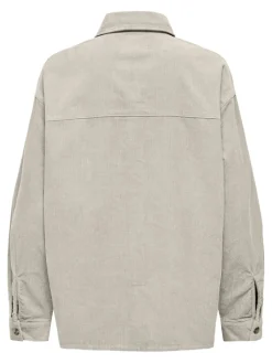 Only Jacken*ONLMOXIE L/S CORD SLIT SHACKET CC PNT oatmeal