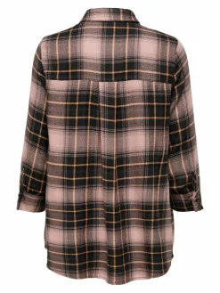 Only Blusen*ONLNEW CANBERRA 3/4 CHECK SHIRT WVN CS black1