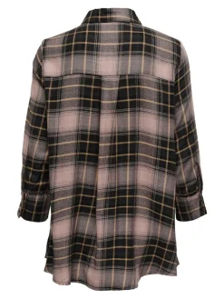 Only Blusen*ONLNEW CANBERRA 3/4 CHECK SHIRT WVN CS black1