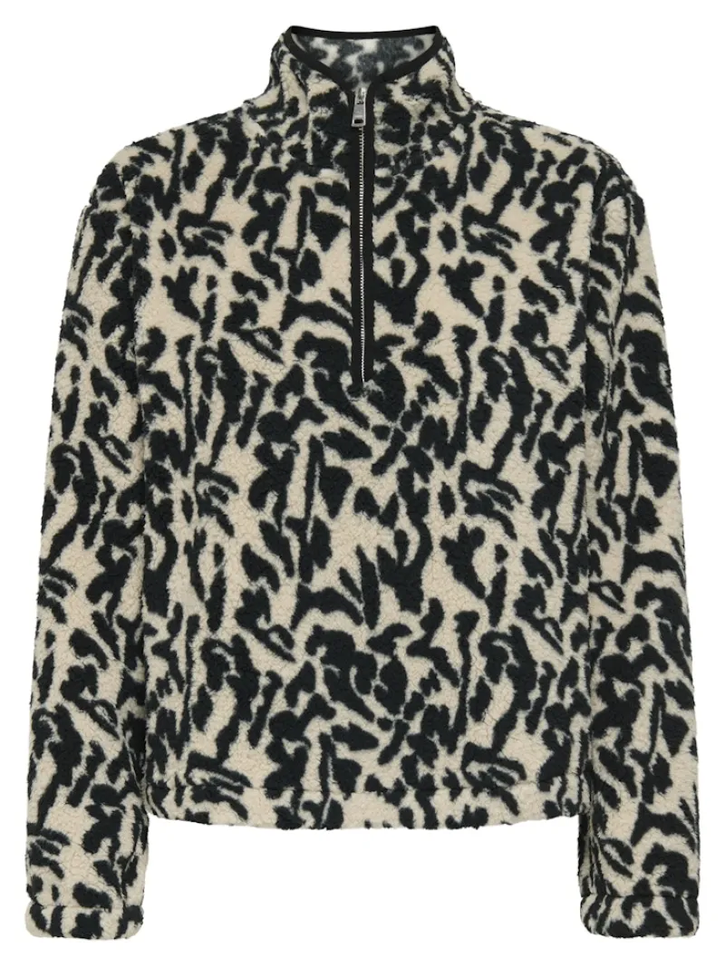 Only Pullover & Sweatshirts*ONLNEW DALLAS L/S HIGHNECK ZIP SWT NOOS Black