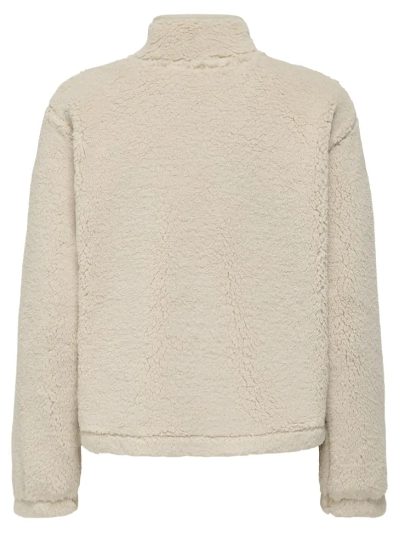 Only Pullover & Sweatshirts*ONLNEW DALLAS L/S HIGHNECK ZIP SWT NOOS pumice stone