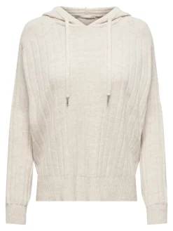 Only Pullover & Sweatshirts*ONLNEW TESSA LS HOOD DETAIL PUL NOOS KNT hellgrau