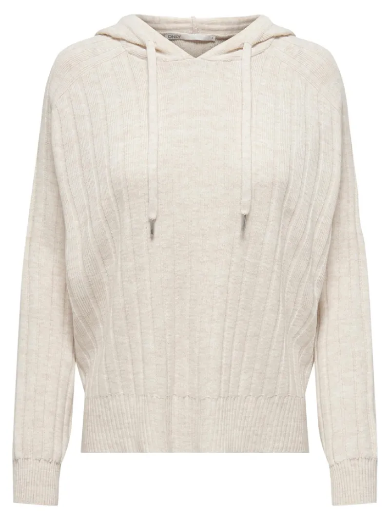 Only Pullover & Sweatshirts*ONLNEW TESSA LS HOOD DETAIL PUL NOOS KNT hellgrau