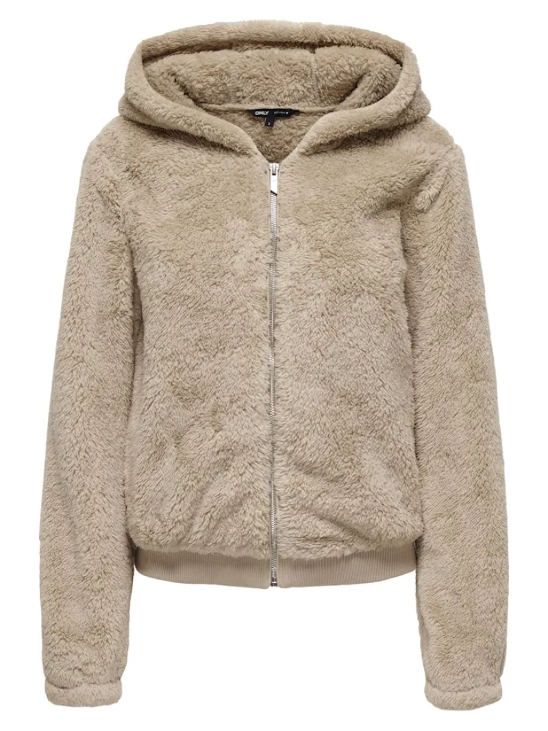 Only Jacken*ONLNEWANNA CONTACT SHERPA JKT OTW NOOS humus