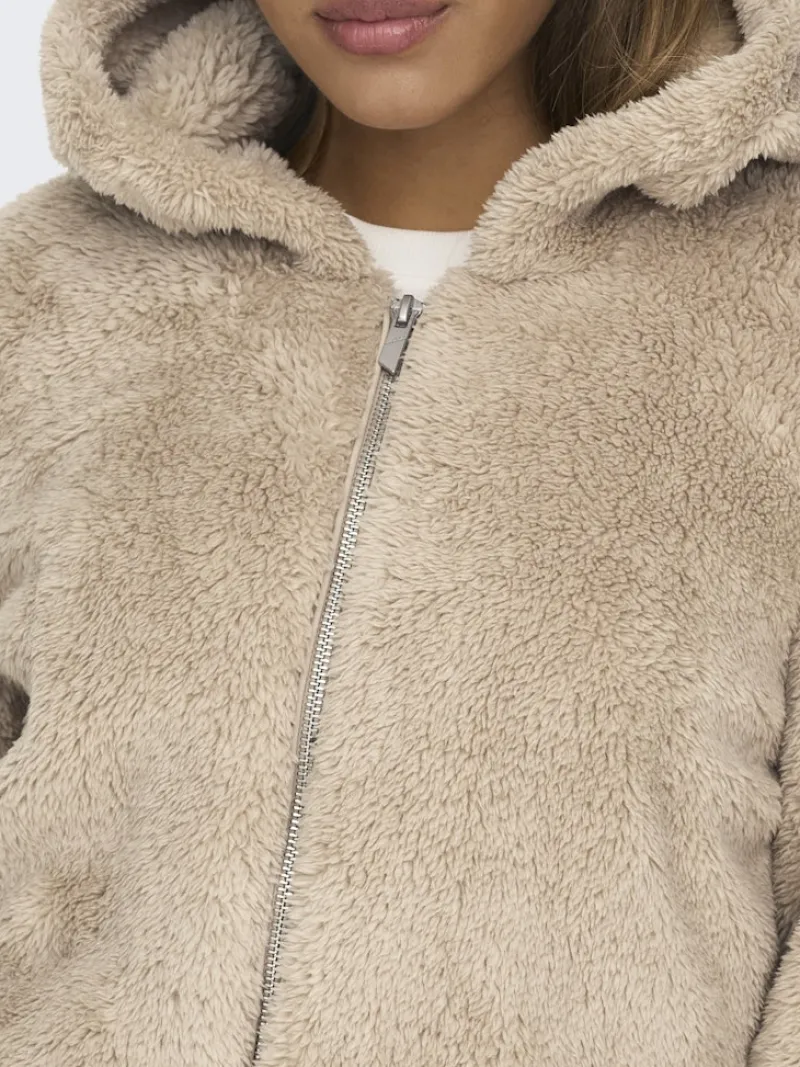 Only Jacken*ONLNEWANNA CONTACT SHERPA JKT OTW NOOS humus