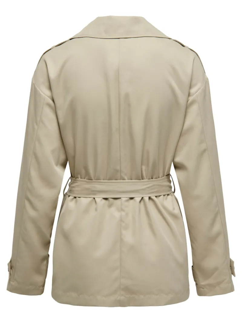 Only Jacken*ONLNEWLINE SHORT TRENCHCOAT OTW humus