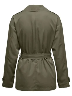 Only Jacken*ONLNEWLINE SHORT TRENCHCOAT OTW Ivy Green