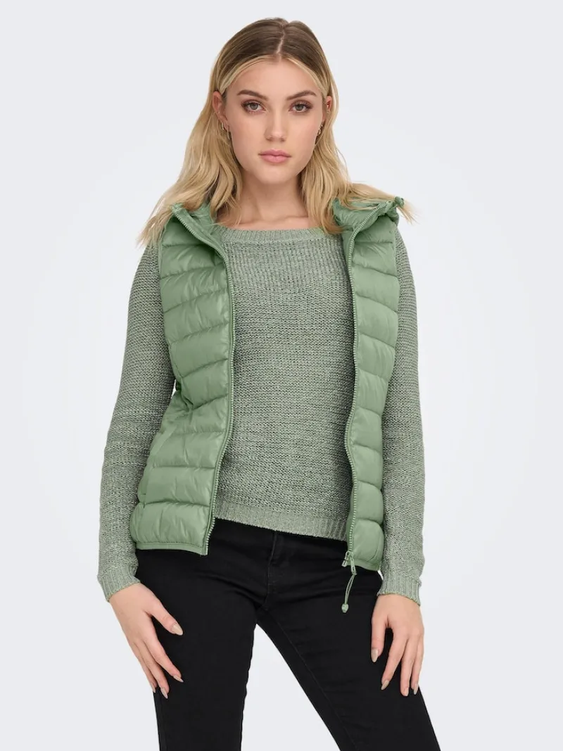 Only Westen*ONLNEWTAHOE HOOD WAISTCOAT OTW NOOS Reseda