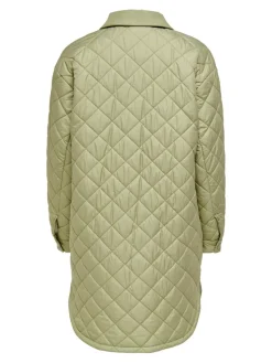 Only Jacken*ONLNEWTANZIA LONG QUILT SHACKET OTW slate green