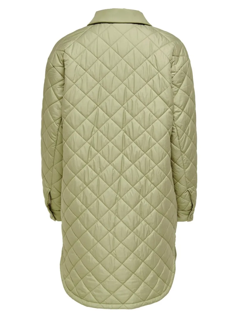 Only Jacken*ONLNEWTANZIA LONG QUILT SHACKET OTW slate green