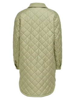 Only Jacken*ONLNEWTANZIA LONG QUILT SHACKET OTW slate green